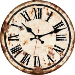 rust effect wall clock 1