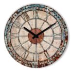rust effect wall clock