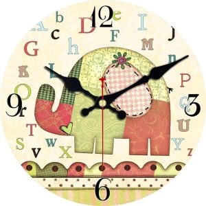 elephant wall clock