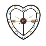 heart shaped wall clock