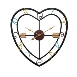 heart shaped wall clock