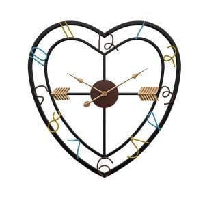 heart shaped wall clock