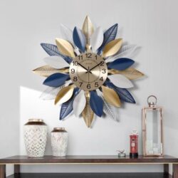leaf wall clock