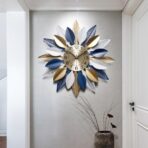 leaf wall clock
