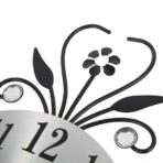 wall clock flowers