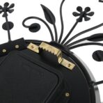wall clock flowers