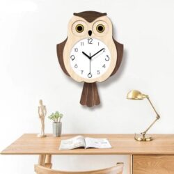 owl wall clock
