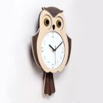 owl wall clock
