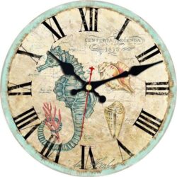 seahorse wall clock