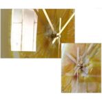 lemon yellow wall clock