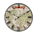 wall clock world map