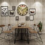 wall clock world map