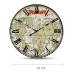 wall clock world map