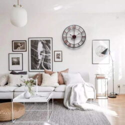 red industrial clock