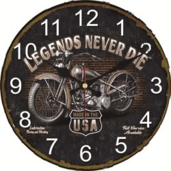 cheap motorcycle wall clock