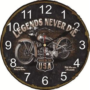 cheap motorcycle wall clock