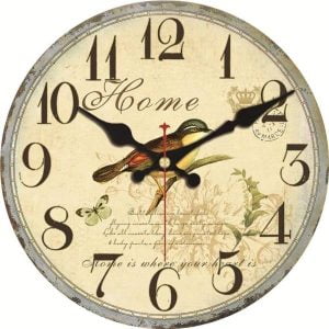 bird wall clock