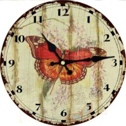 butterfly wall clock