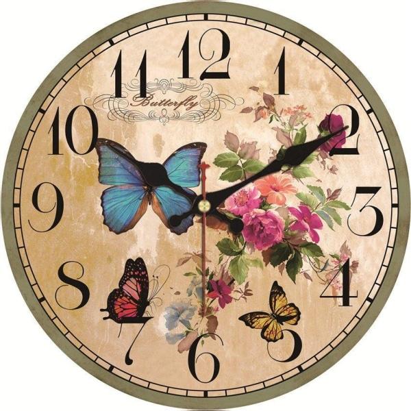 butterflies wall clock butterflies wall clock