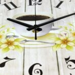 wall clock coffee cup