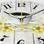 wall clock coffee cup