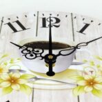 wall clock coffee cup