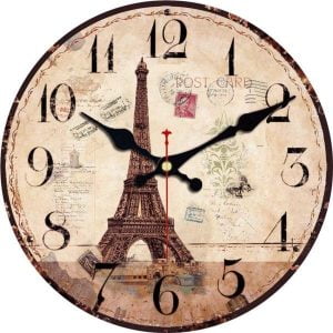 wall clock eiffel tower