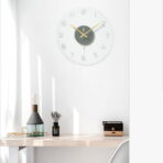 wall clock glass design
