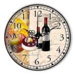 wine wall clock