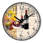 wine wall clock