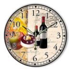wine wall clock