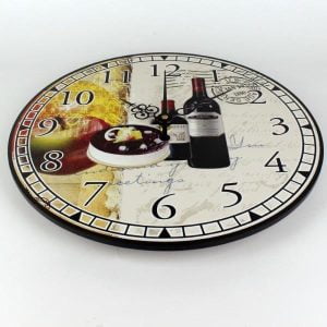 wine wall clock