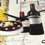 wine wall clock
