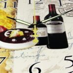 wine wall clock