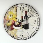 wine wall clock