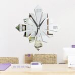 vintage wall clock 40 cm