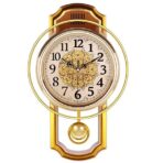 vintage wall clock with pendulum