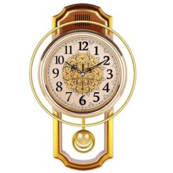 vintage wall clock with pendulum