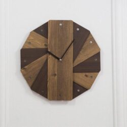 vintage wood wall clock