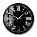 vintage black wall clock