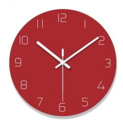 vintage red wall clock
