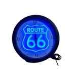 neon clock route 66