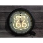neon clock route 66