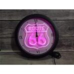 neon clock route 66