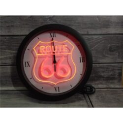 neon clock route 66