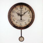 wall clock with pendulum
