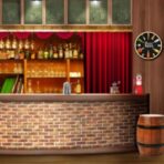 vintage restaurant clock