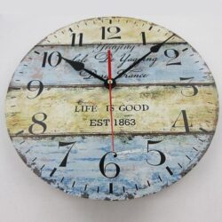 vintage round clock