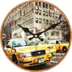 yellow taxi clock