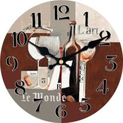 wine themed clock